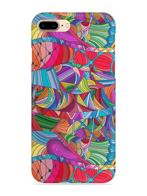 Seamless Patterns Hand Drawn Snap Case for Apple Iphone 7 Plus Zapvi