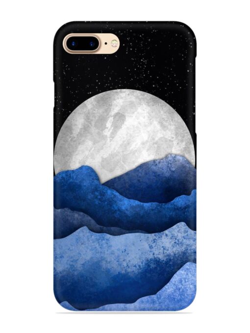 Full Moon Mountain Vector Snap Case for Apple Iphone 7 Plus Zapvi