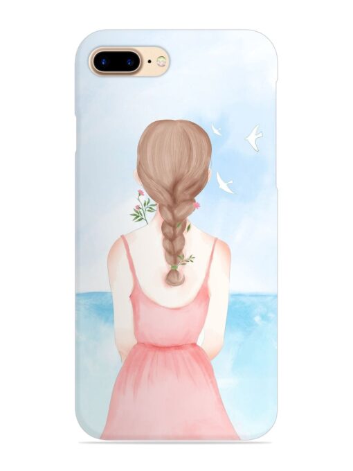 Watercolor Girl Vector Snap Case for Apple Iphone 7 Plus Zapvi