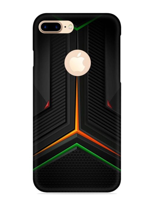 Orange Triangle Light Snap Case for Apple Iphone 7 Plus (Logo Cut) Zapvi