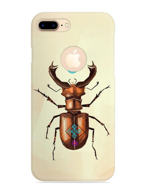 Stag Beetle Vector Snap Case for Apple Iphone 7 Plus (Logo Cut) Zapvi