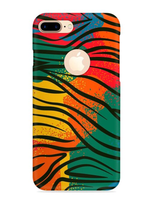 Bright Colorful Snap Case for Apple Iphone 7 Plus (Logo Cut) Zapvi