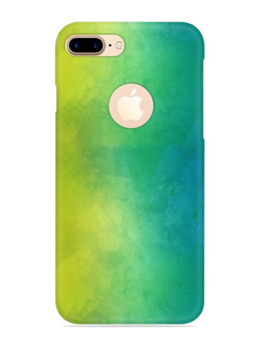 Yellow Green Gradient Snap Case for Apple Iphone 7 Plus (Logo Cut) Zapvi