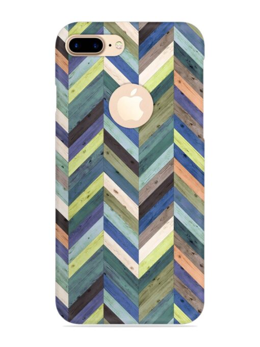 Chevron Random Color Snap Case for Apple Iphone 7 Plus (Logo Cut) Zapvi