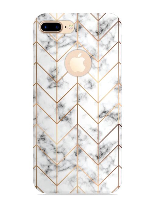 Vector Marble Texture Snap Case for Apple Iphone 7 Plus (Logo Cut) Zapvi