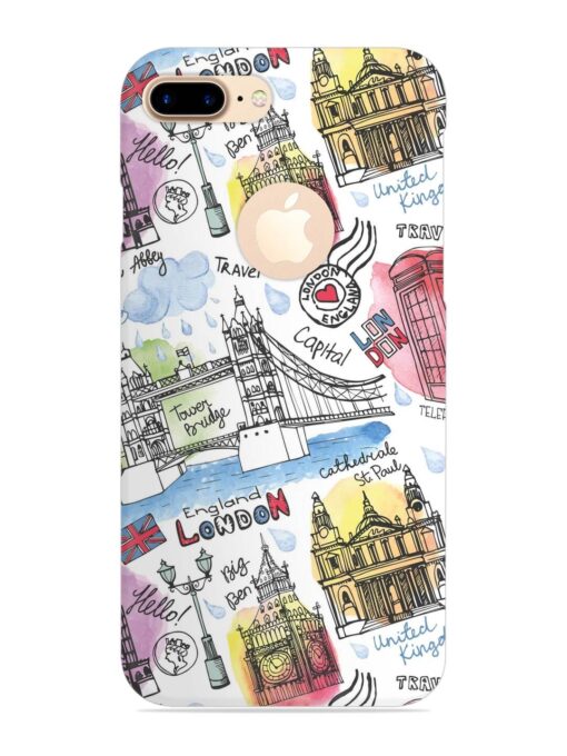 Vector London Landmark Snap Case for Apple Iphone 7 Plus (Logo Cut) Zapvi