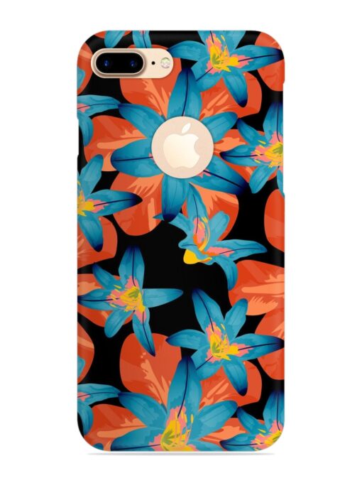 Philippine Flowers Seamless Snap Case for Apple Iphone 7 Plus (Logo Cut) Zapvi