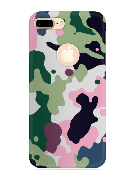 Seamless Funky Camouflage Snap Case for Apple Iphone 7 Plus (Logo Cut) Zapvi