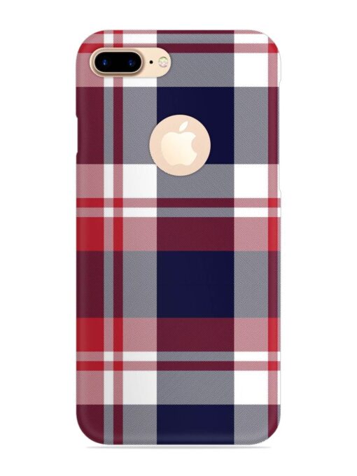 Classic Plaid Tartan Snap Case for Apple Iphone 7 Plus (Logo Cut) Zapvi