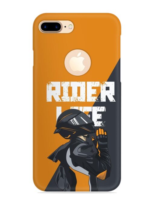 Rider Life Snap Case for Apple Iphone 7 Plus (Logo Cut) Zapvi