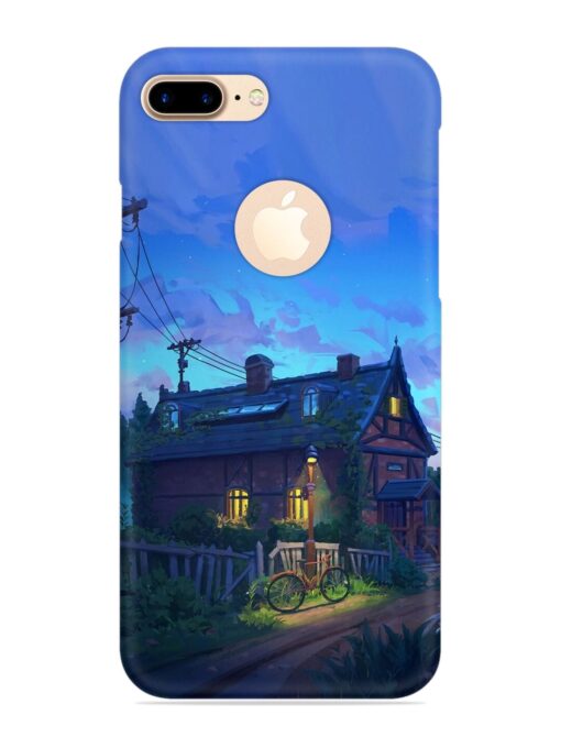 Beautiful Village House Snap Case for Apple Iphone 7 Plus (Logo Cut) Zapvi