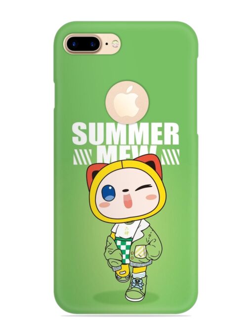 Summer Mew Snap Case for Apple Iphone 7 Plus (Logo Cut) Zapvi