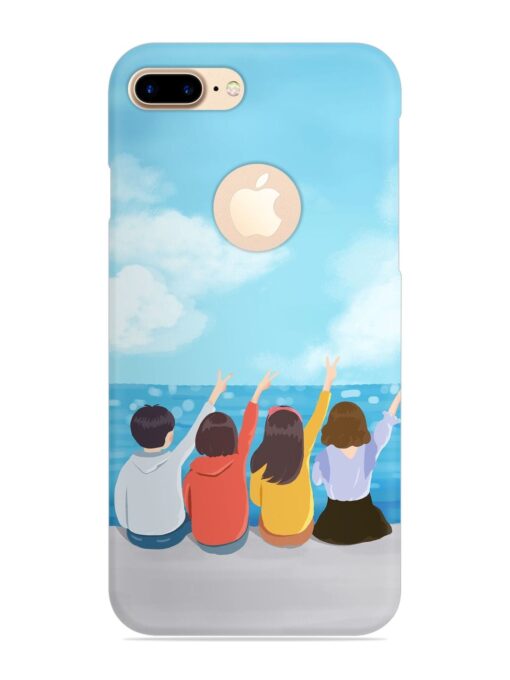 Happy Kids Snap Case for Apple Iphone 7 Plus (Logo Cut) Zapvi