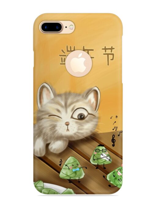 Cat Scorpion Dancing Snap Case for Apple Iphone 7 Plus (Logo Cut) Zapvi