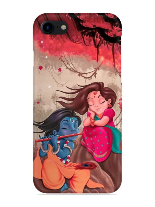 Radhe Krishna Water Art Snap Case for Apple Iphone 8 Zapvi