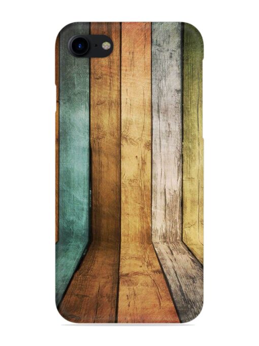 Wooden Realistic Art Snap Case for Apple Iphone 8 Zapvi