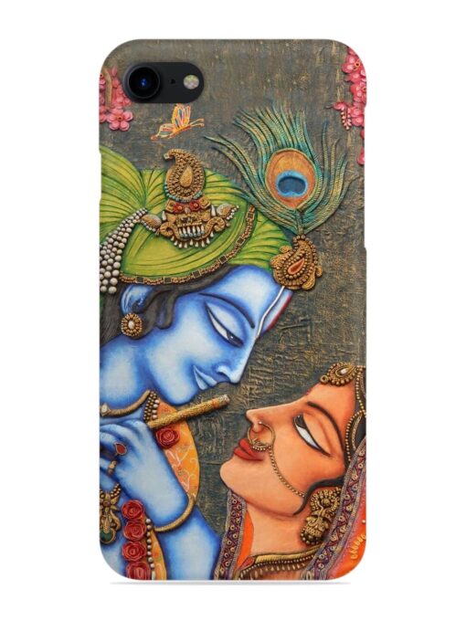 Lord Radha Krishna Flute Art Snap Case for Apple Iphone 8 Zapvi