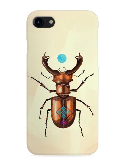 Stag Beetle Vector Snap Case for Apple Iphone 8 Zapvi