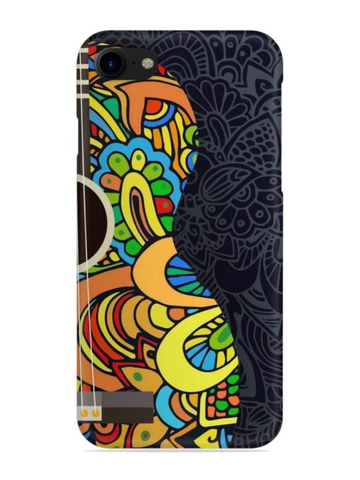 Guitar Vector Art Snap Case for Apple Iphone 8 Zapvi