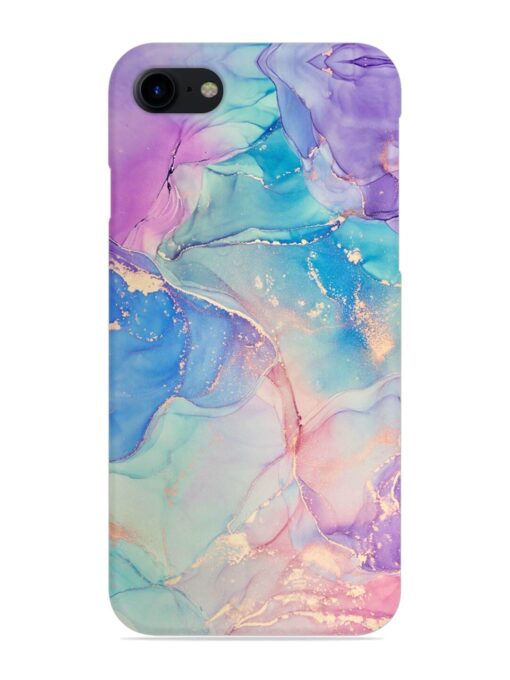 Alcohol Ink Colors Snap Case for Apple Iphone 8 Zapvi