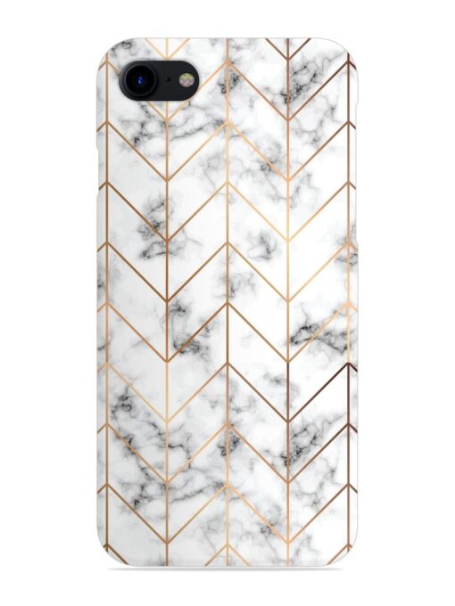 Vector Marble Texture Snap Case for Apple Iphone 8 Zapvi