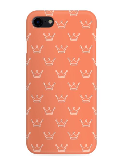 Hand Drawn Crown Snap Case for Apple Iphone 8 Zapvi