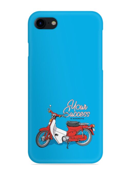 Motorcycles Image Vector Snap Case for Apple Iphone 8 Zapvi