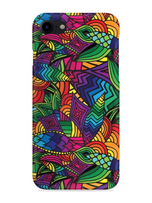 Abstract Multicolor Seamless Snap Case for Apple Iphone 8 Zapvi