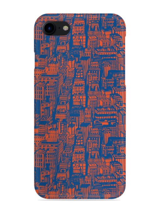 Hand Drawn Seamless Snap Case for Apple Iphone 8 Zapvi