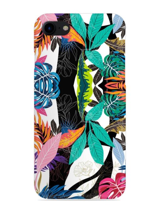 Floral Pattern Bright Snap Case for Apple Iphone 8 Zapvi