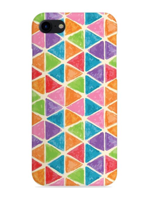 Seamless Colorful Isometric Snap Case for Apple Iphone 8 Zapvi