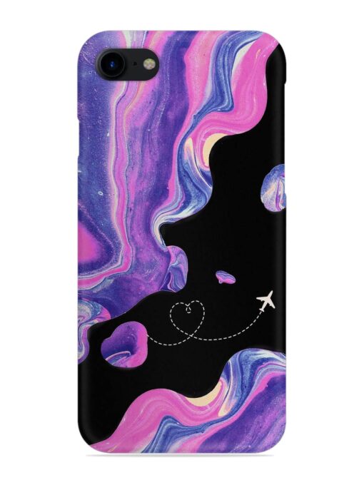 Glitter Art Snap Case for Apple Iphone 8 Zapvi