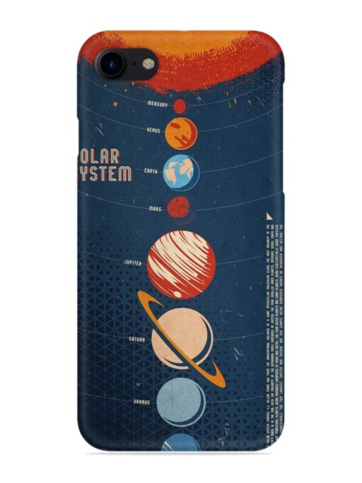 Solar System Vector Snap Case for Apple Iphone 8 Zapvi