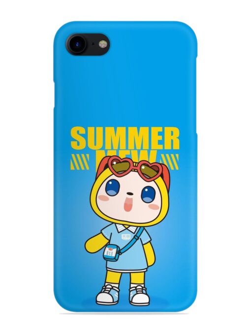 Summer Mew Cartoon Snap Case for Apple Iphone 8 Zapvi