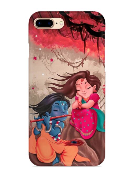 Radhe Krishna Water Art Snap Case for Apple Iphone 8 Plus Zapvi