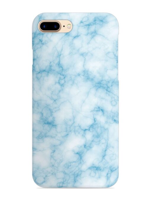 Blue White Natural Marble Snap Case for Apple Iphone 8 Plus Zapvi