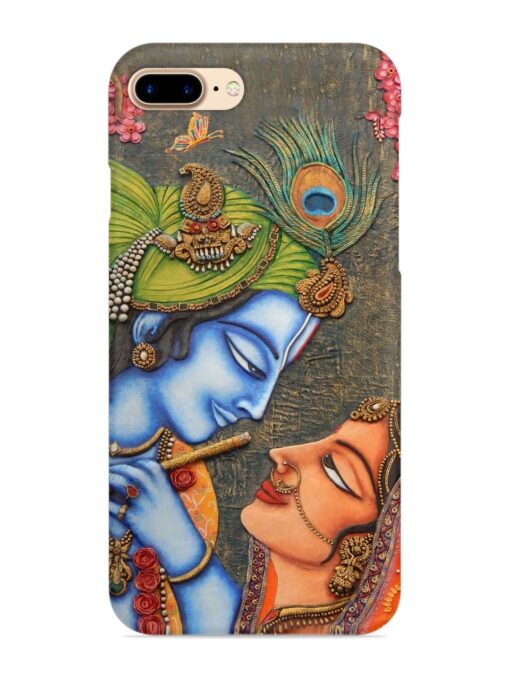 Lord Radha Krishna Flute Art Snap Case for Apple Iphone 8 Plus Zapvi