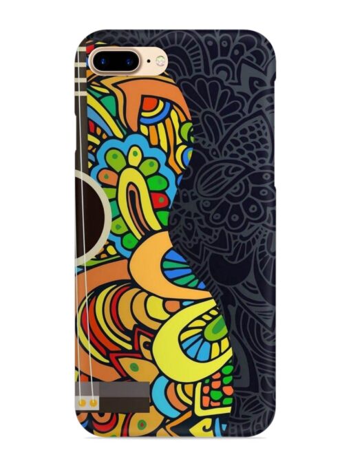 Guitar Vector Art Snap Case for Apple Iphone 8 Plus Zapvi