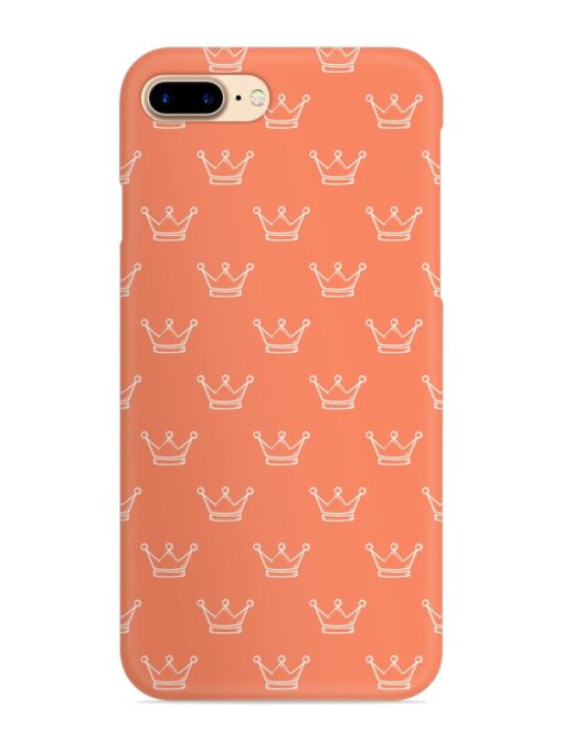 Hand Drawn Crown Snap Case for Apple Iphone 8 Plus Zapvi