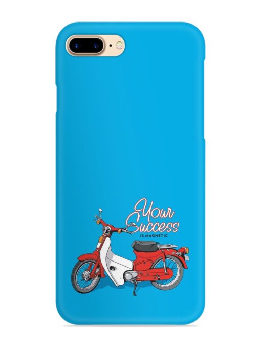 Motorcycles Image Vector Snap Case for Apple Iphone 8 Plus Zapvi