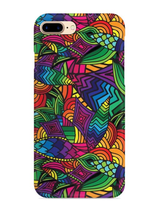 Abstract Multicolor Seamless Snap Case for Apple Iphone 8 Plus Zapvi