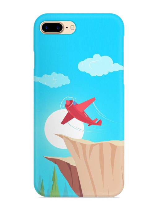 Small Planes In Flight Snap Case for Apple Iphone 8 Plus Zapvi