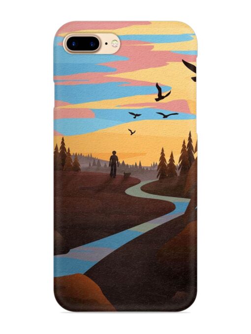 Natural Landscape Art Snap Case for Apple Iphone 8 Plus Zapvi