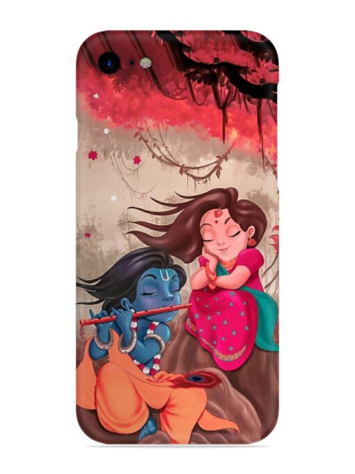 Radhe Krishna Water Art Snap Case for Apple Iphone Se (2020) Zapvi