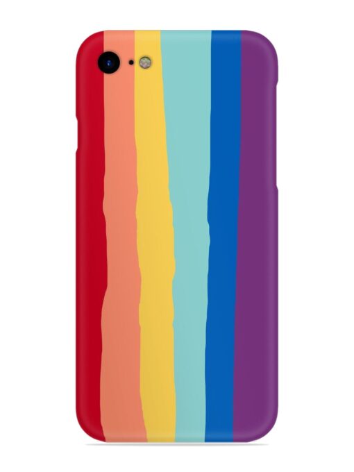 Rainbow Genuine Liquid Snap Case for Apple Iphone Se (2020) Zapvi