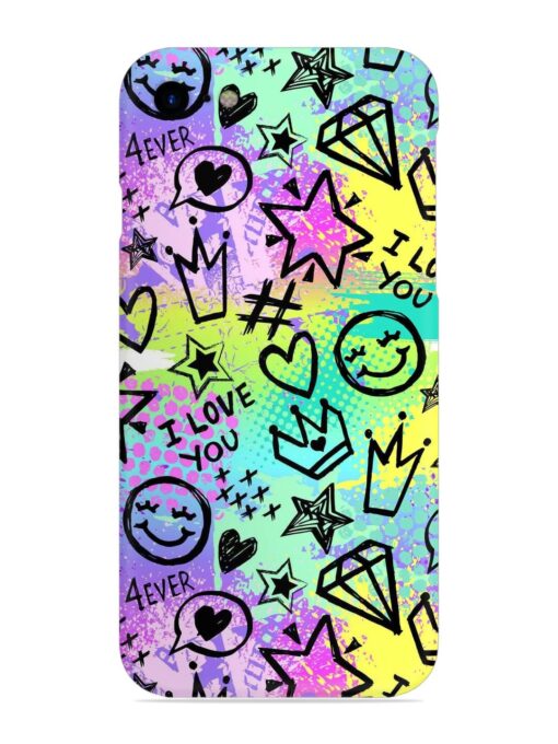 Bright Seamless Pattern Snap Case for Apple Iphone Se (2020) Zapvi