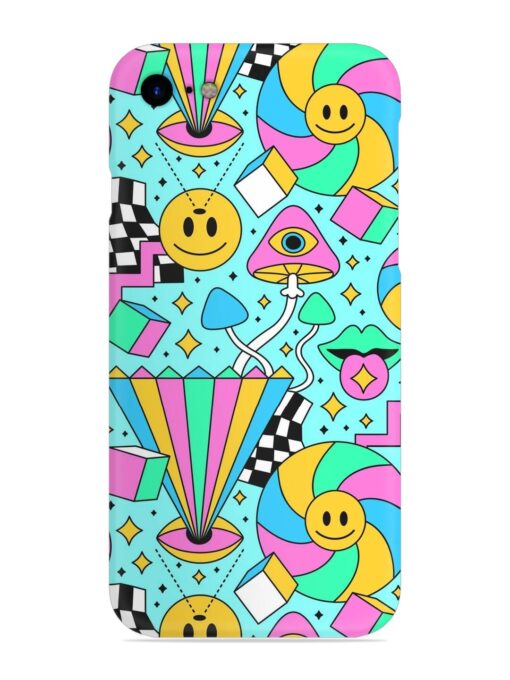 Trippy Rainbow 60S Snap Case for Apple Iphone Se (2020) Zapvi