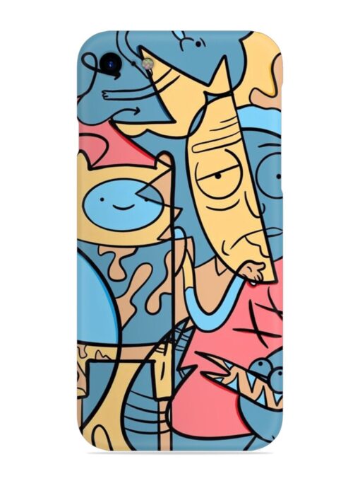 Silly Face Doodle Snap Case for Apple Iphone Se (2020) Zapvi