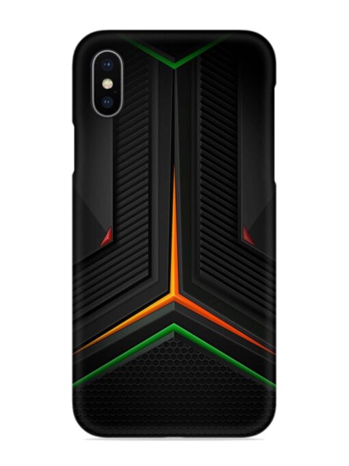 Orange Triangle Light Snap Case for Apple Iphone X Zapvi