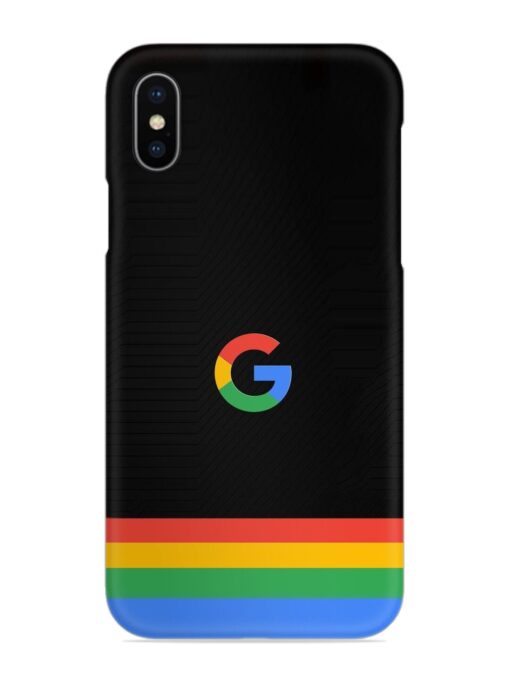 Google Logo Art Snap Case for Apple Iphone X Zapvi